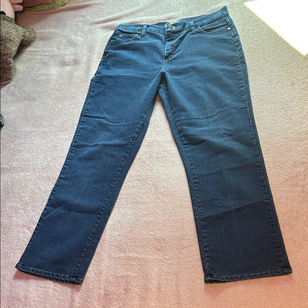 Lee Women's Straight Leg Jeans in Dark Blue